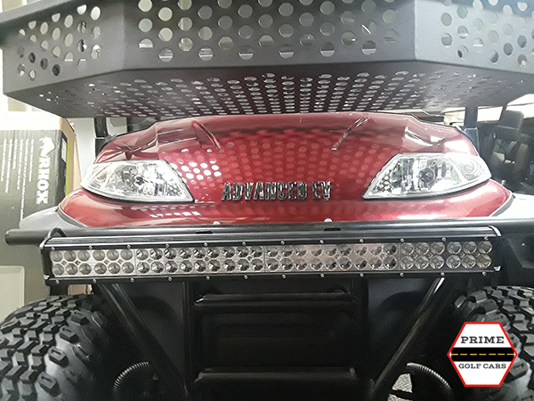 Front LED Bar golf cart maintenance, augusta golf cart service, battery service